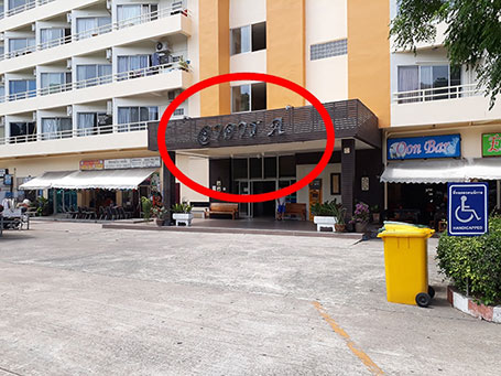 Rooms for rent Pattaya is located in the building A Rooms for rent Pattaya